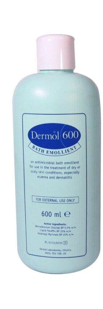 Dermol 600 Bath Emollient For Eczema And Dermatitis 600ml Ebay