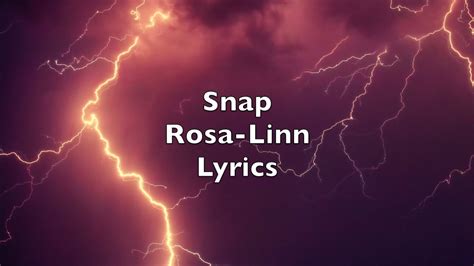 Snap Rosa Linn Lyrics Youtube