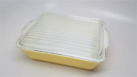 Vintage Yellow Pyrex Refrigerator Dishes Yellow Pyrex Etsy