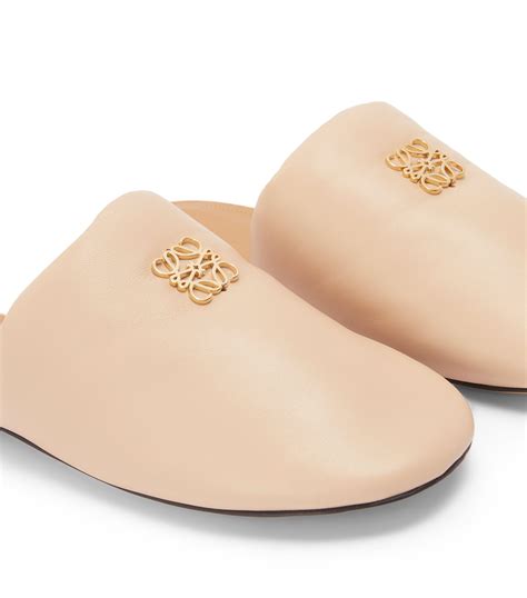 Loewe Leather Padded Anagram Mules Harrods Us