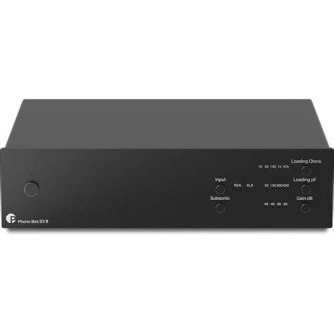 Pro-Ject Phono Box S3 B - фонокорректор | Купить в магазине Аудиомания