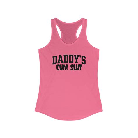 Daddys Cum Slut Tank Bdsm Top Dlcs Sexy Swingers Outfit Etsy