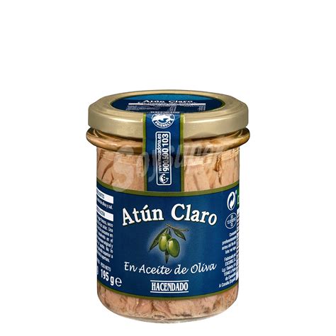 Hacendado Atun Claro En Aceite Oliva Tarro G Peso Escurrido Neto