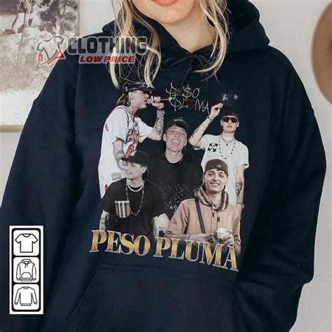 Peso Pluma Music Fan Tour Shirt Peso Pluma Merch Peso Pluma Mexico Tour 2023 Hoodie In 2023