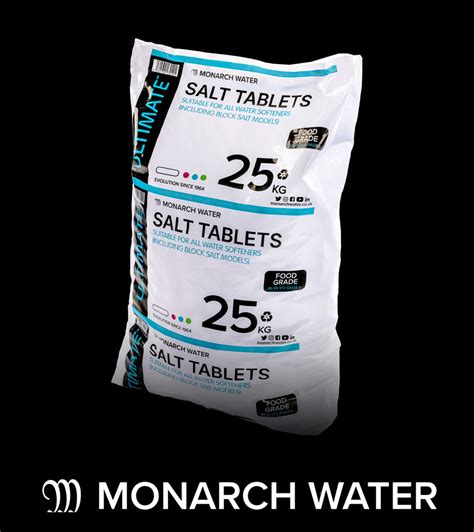 Monarch Salt Tablets For Water Softeners 25kg Food Grade Quality Uk Made Ebay