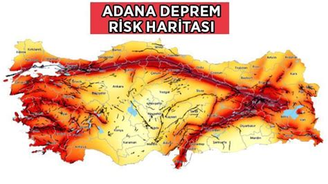 ADANA DEPREM RİSK HARİTASI Adana deprem bölgesi mi kaçıncı derecede