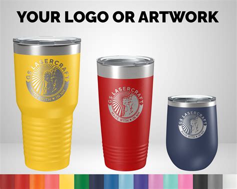 Custom Business Logo Tumblers Personalized Business Ts Etsy