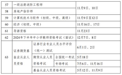 关于2024年度专业技术人员职业资格考试工作计划及有关事项的通知