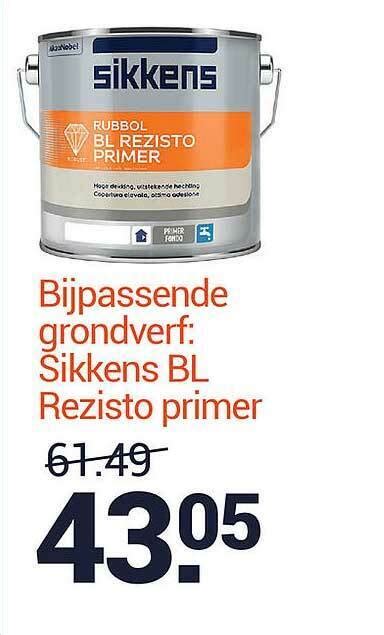 Sikkens BL Rezisto Primer Aanbieding Bij Inter Chalet