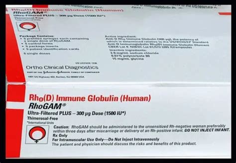 Rh Immune Globulin Rhogam Injection Vial Prescription At Rs Box