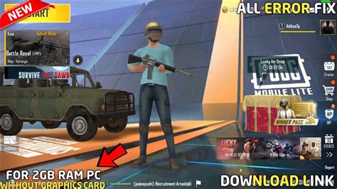 Pubg Mobile Lite For 2gb Ram Pc Without Graphic Card Play Pubg Mobile