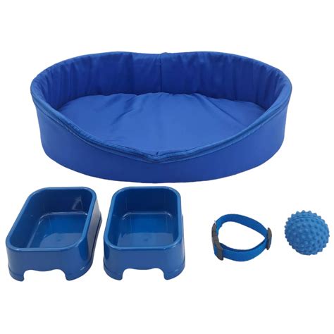 Kit Cachorro Gato Cama Caminha Europa Coleira Brinquedo Comedor Tamanho