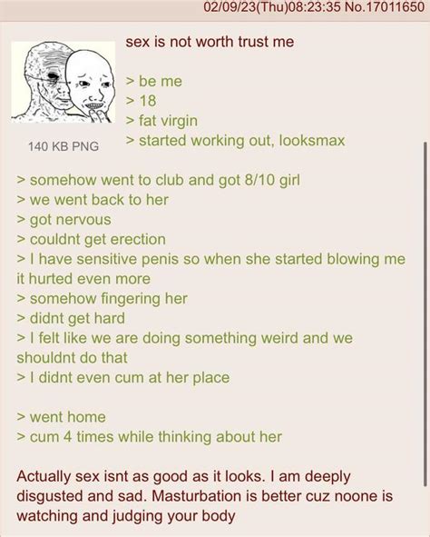 Anon Doesnt Like Sex Rgreentext Greentext Stories Know Your Meme