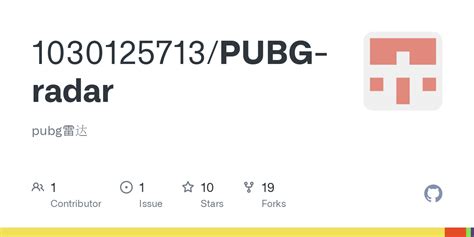 GitHub 1030125713 PUBG radar pubg雷达