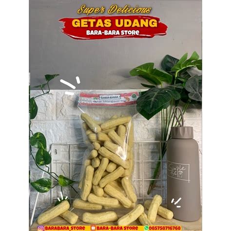 Jual Getas Udang Cemilan Instan Kretek Kurau Snack Kemasan Gram