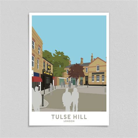 Tulse Hill Travel Poster Giclée Art Print | London Art Prints