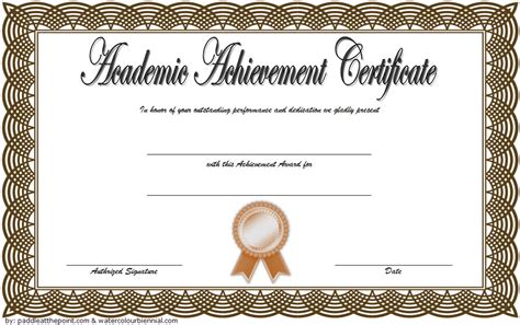 Academic Achievement Certificate Template 2 | Paddle Templates