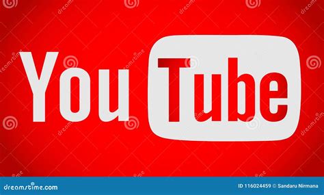 Youtube Text with Logo Icon Editorial Stock Image - Illustration of brand, back: 116024459