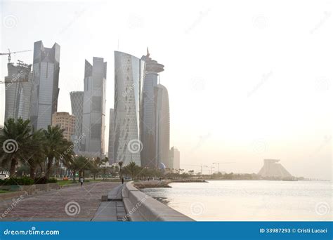 Doha Stock Image Image Of Building Arabia Qatar Tall 33987293