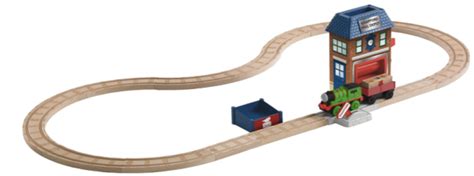 Amazon: Thomas Wooden Railway - Battery-Operated Percy & the Mail Station Set 50% Off