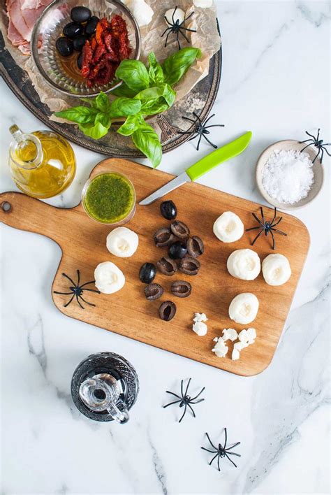 Halloween Antipasto Eyeballs Appetizer Xoxobella