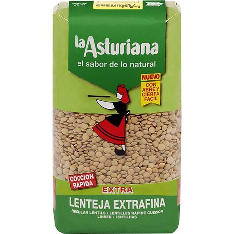 Lenteja cocción rápida paquete 1 kg LA ASTURIANA Supermercado El