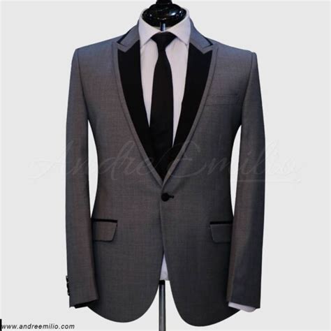 Buy Custom Grey Tuxedo Suits Free Shipping Andre Emilio