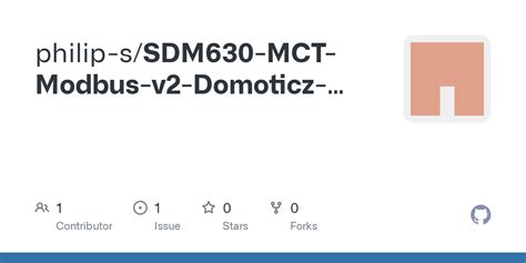 GitHub Philip S SDM630 MCT Modbus V2 Domoticz Plugin