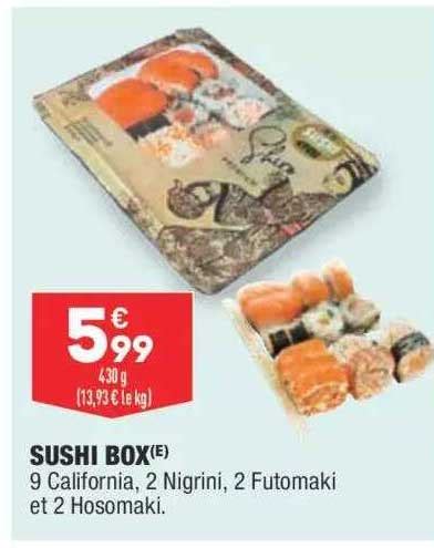 Promo Sushi Box Chez Aldi Icatalogue Fr