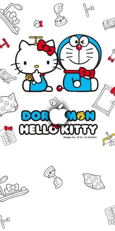 423 Wallpaper Doraemon Dan Hello Kitty Myweb