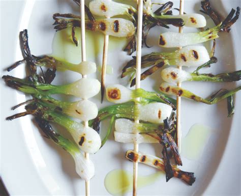 Grilled Scallion Skewers - Ellie Krieger