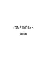 Lab Slides Pdf Comp Labs Lab Intro Lab Format Labs Cover That