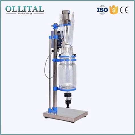 Vevor Jacketed Reactor L Laboratory Glass Reactor