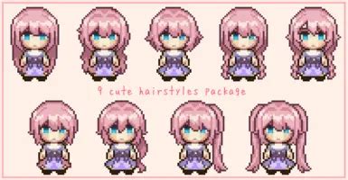 9 cute hairstyles package at Sun Haven Nexus - Mods and Community