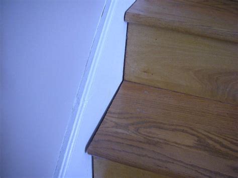 How To Trim Gaps In Stairway Whitewoodgrain Diy Home Improvement Forum