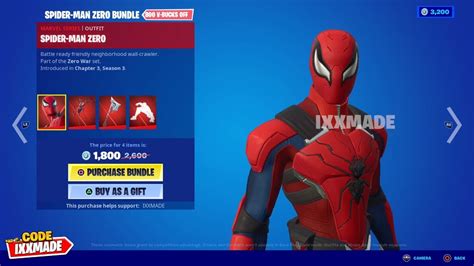 Fortnite Spider Man Zero Bundle Item Shop Preview Youtube