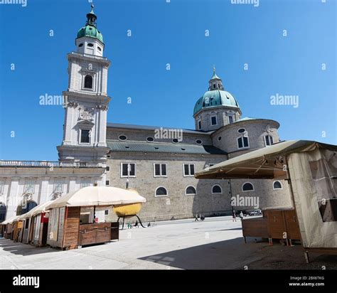 The Famous Salzburger Dome A Baroque Kathedral In The Heart Of