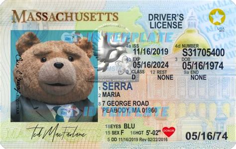 Massachusetts Driving License Psd Template New 1200dpi