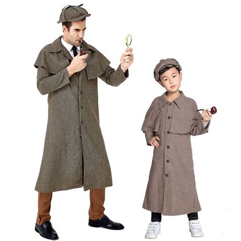 Family Costume Ideas With Baby- Detective Sherlock Holmes Costumes ...