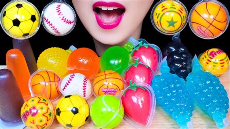 Asmr Sports Ball Gummi Tiktok Fruits Jelly Trolli Gummi 스포츠볼 젤리 틱톡젤리