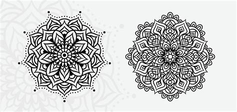 Mandala Style Vector Shapes Design Collection 21898019 Vector Art at ...