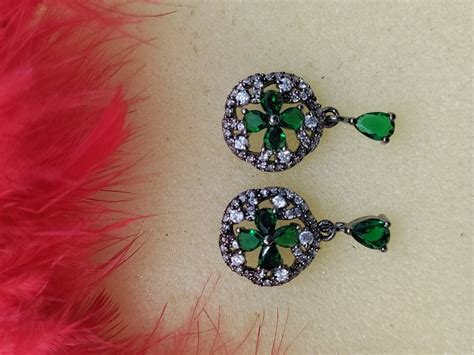 Victorian American Diamond Earrings Sku 826 C1 at Rs 120 00 अमरकन