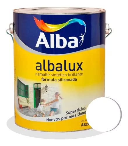 Pintura Esmalte Sintetico Albalux Blanco Lts Alba Iacono En Venta