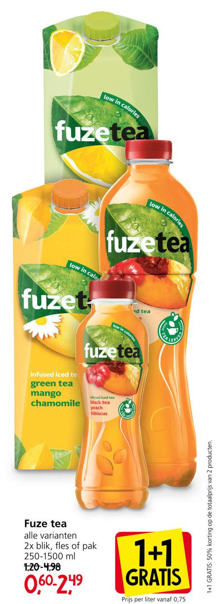 Fuze Tea Ice Tea Folder Aanbieding Bij Jan Linders Details