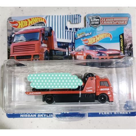 Hot Wheels Fleet Street Lorry Motul Lbwk Advan Team Transport Lorry Only Shopee Malaysia