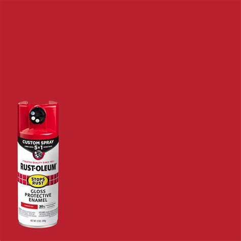 Sunrise Red Rust Oleum Stops Rust Custom Sprays 5 In 1 Gloss Spray