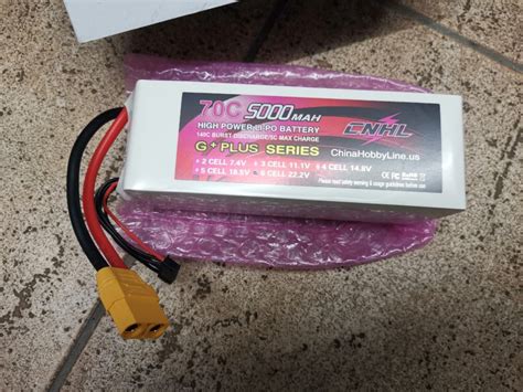 Nova Lipo Baterija CNHL G Plus 5000mAh 22 2V 6S 70C XT90