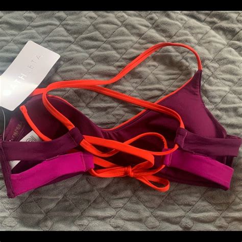 Athleta Swim Athleta Colorblock Triangle Bikini Top In Both Ac