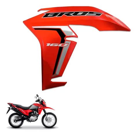 Asa Aba Esquerda Nxr Bros 160 2022 2023 Vermelho Honda