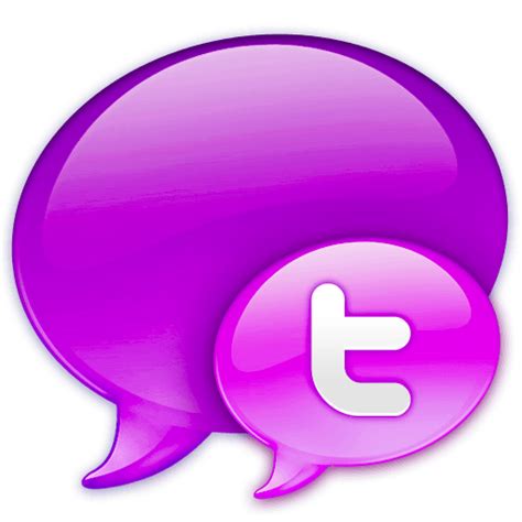 Purple Twitter Logo - LogoDix